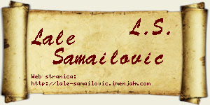 Lale Samailović vizit kartica